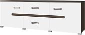 Тумба Горизонт Вегас 1600 (венге/белый глянец)