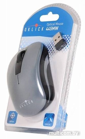 Мышь Oklick 445MW (серый) [945814]