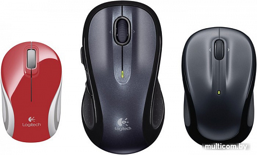 Мышь Logitech M187 (красный)