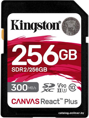 Карта памяти Kingston Canvas React Plus SDXC 256GB