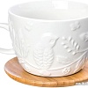 Чашка с блюдцем Elan Gallery Птички на ветке 540217