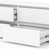 Тумба Кортекс-мебель Бари 120 4ш (белый/белый/белый)
