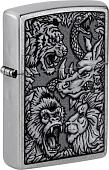 Зажигалка Zippo Jungle Design Street Chrome 48567