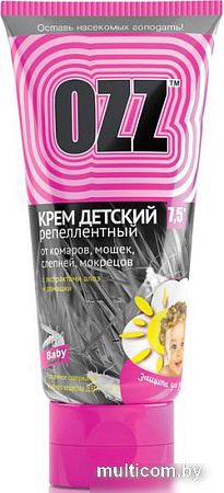Крем от насекомых Ozz Baby 7.5 Репеллентный Алоэ и ромашка (50 мл)