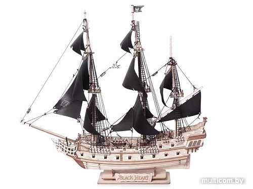Сборная модель Lemmo Корабль Черное сердце 0190