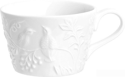 Чашка с блюдцем Elan Gallery Птички на ветке 540198