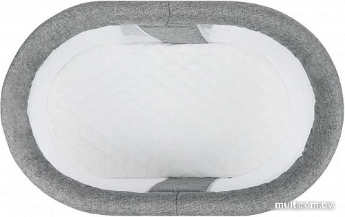 Приставная детская кроватка Nuovita Accanto Bonta (темно-серый лен)