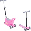 Трехколесный самокат N.Ergo 2 в 1 LB1502 (розовый)