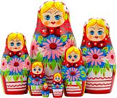 Развивающая игра Брестская Матрешка С букетом лилий (набор 7 шт)