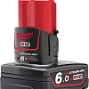 Аккумулятор Milwaukee M12 M12B6 4932451395 (12В/6 Ач)