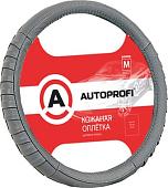 Оплетка на руль Autoprofi AP-470 D.GY (M) (серый)