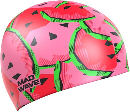 Шапочка для плавания Mad Wave Watermelon (розовый)