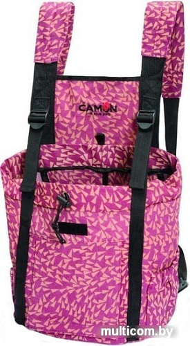 Рюкзак-переноска Camon L C758/B (розовый в треугольники)