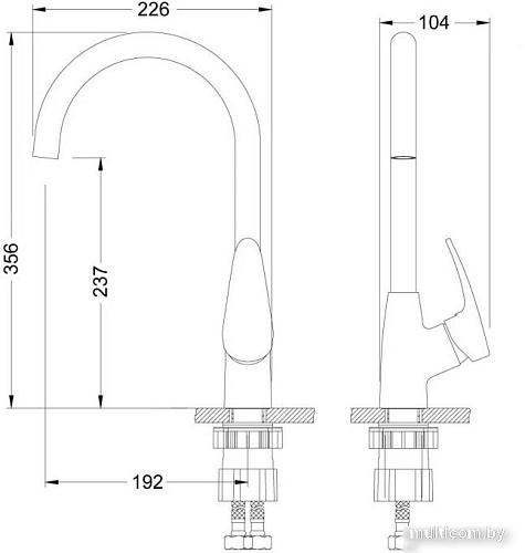 Смеситель Lemark Линара LM0405PGS