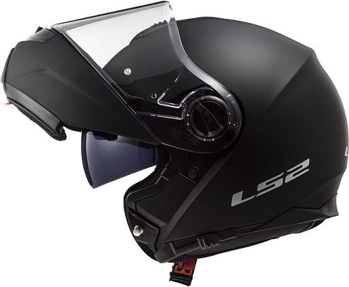 Мотошлем LS2 FF325 Strobe Snow Solid (M, черный матовый)