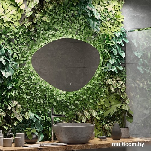 Континент Зеркало Alma Led 100x70 (с холодной подсветкой и бесконтактным сенсором)