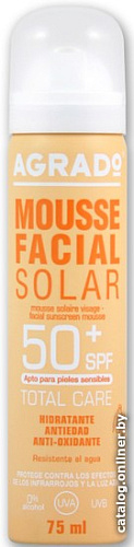 Крем солнцезащитный Agrado Facial Sunscreen Mousse SPF 50+ 75 мл