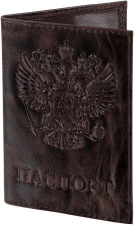 Обложка для паспорта BRAUBERG 3D герб 238194