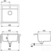 Кухонная мойка Aquasanita Tesa SQT100W (светло-серый 221)