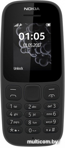 Мобильный телефон Nokia 105 Dual SIM (2017) (черный)