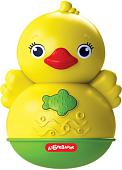 Развивающая игрушка Азбукварик Люленьки. Неваляшка уточка 2649 (желтый/зеленый)