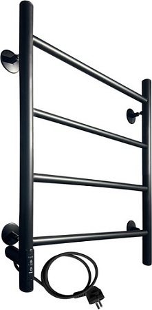 Полотенцесушитель Ростела Виктория 50x60/4 (с диммером, черный левый)