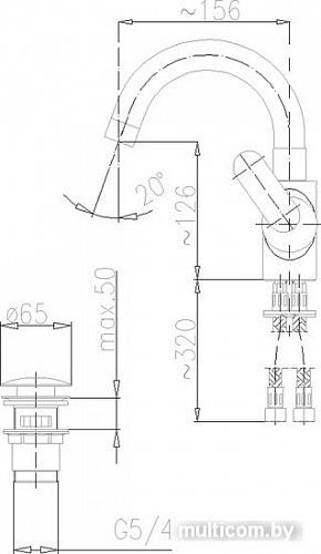 Смеситель Armatura Cyrkon 583-715-00