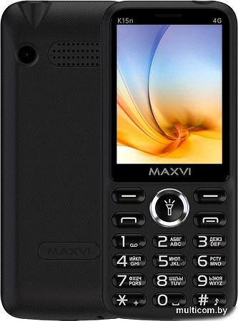 Телефон Maxvi K15n 4G (черный)