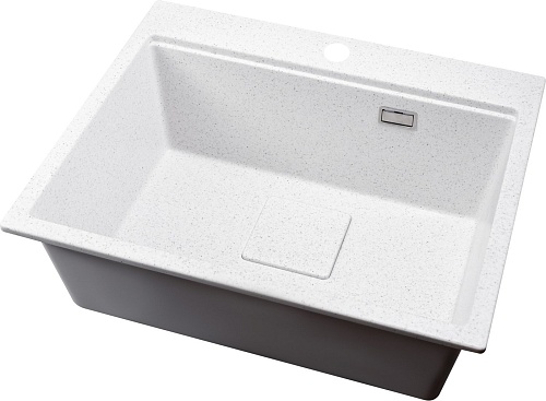 Кухонная мойка Marblan Comfort 60 (серый, с сифоном)