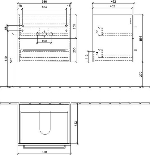 Villeroy & Boch Тумба под умывальник Avento A88900B1