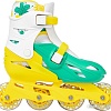 Роликовые коньки Ricos Kudo PW-128 M (р. 35-38, бирюзовый/желтый)