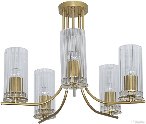 Люстра средней высоты Элетех Ария 151 НПБ 01-5x60-164 Е27 1005405236 (золото)