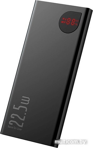 Портативное зарядное устройство Baseus Adaman Metal Digital Display PPIMDA-B0A 10000mAh (черный)