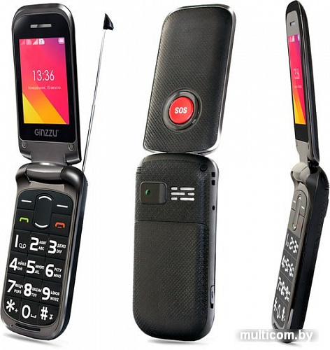 Мобильный телефон Ginzzu MF701 (черный)
