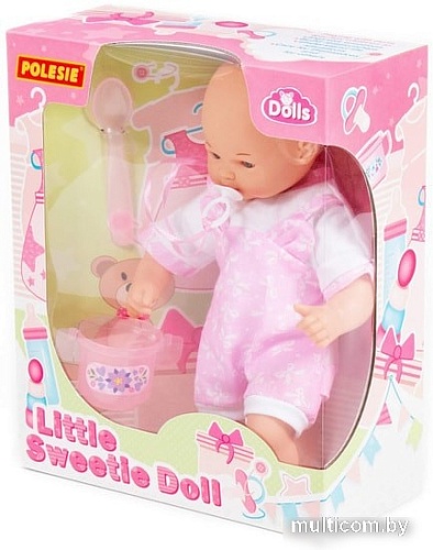 Полесье Мягконабивной Милый с соской + набор для кормления 80455
