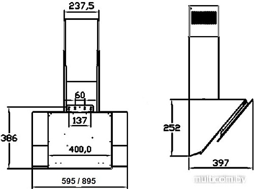 Кухонная вытяжка Zigmund & Shtain K 221.61 X