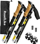 Палки для скандинавской ходьбы RoadLike Compact 401169 (желтый)