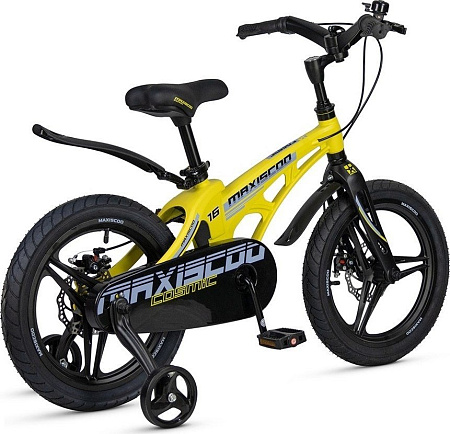 Детский велосипед Maxiscoo Cosmic Deluxe 16 2025 MSC-C1641D (желтый матовый)