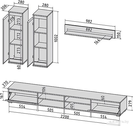 Горка Интерлиния Neo-3 (белая шагрень/белый)