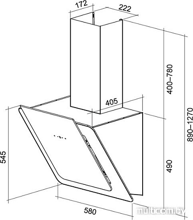 Кухонная вытяжка SHINDO Prime Sensor 60 B/BG 3ET