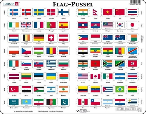 Пазл Larsen Флаги L2-RU