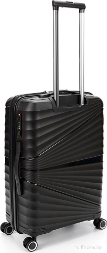 Чемодан-спиннер Torber Nevo T2207M (черный)