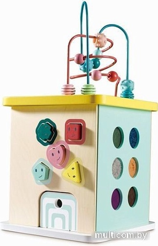 Развивающая игрушка Hape Пастель Куб Лабиринт, головоломки E8503_HP