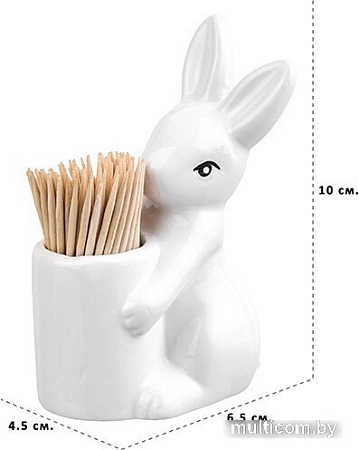 Подставка для зубочисток Elan Gallery Зайчик с зубочистками 350126