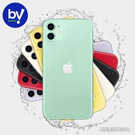 Смартфон Apple iPhone 11 64GB Воcстановленный by Breezy, грейд B (фиолетовый)