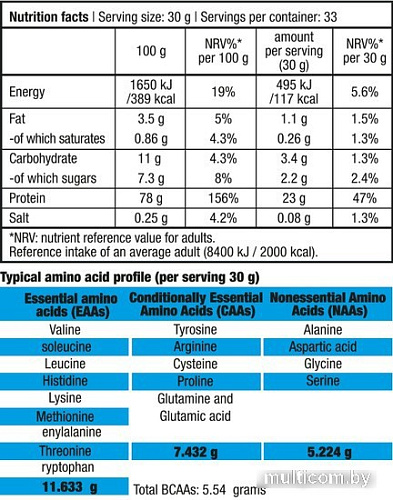 BioTech USA Protein Power (клубника/банан, 1000 г)