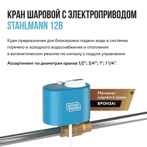 Электрический вентиль Stahlmann 3/4F 12В 2282756