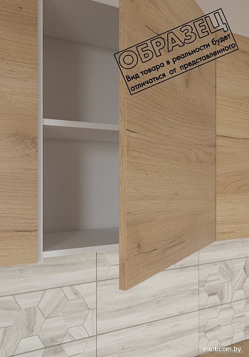 Готовая кухня Интермебель Микс Топ-32 1.6м без столешницы (белый премиум/графит серый)