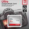 Карта памяти SanDisk Ultra CompactFlash 16GB (SDCFHS-016G-G46)