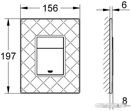 Grohe Skate Cosmopolitan 38913XM0 (бордовый)